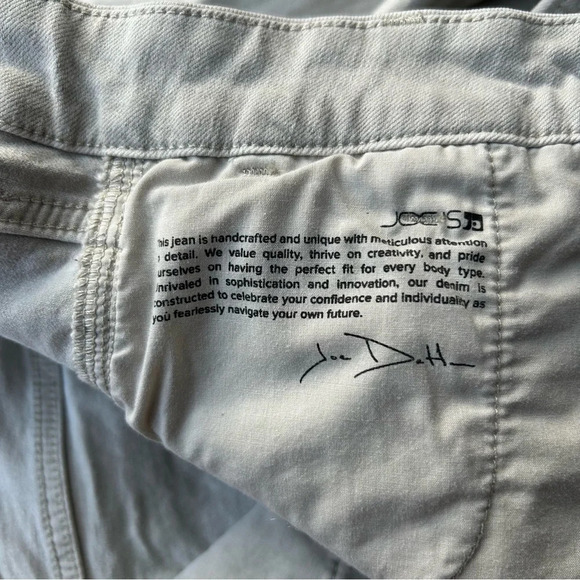 Joe’s High Rise Raw Hem Cropped Jeans  in Grey - Picture 7 of 12